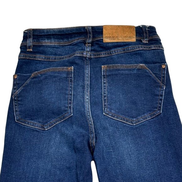 Zara Basic Denim High Rise Z1975 Womens Jeans Size 2 Genuine Quality - Picture 3 of 6